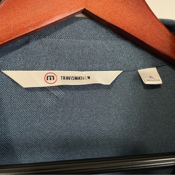 Travis Mathew Short Sleeve Collared Golf Polo Blue Size XL - Picture 4 of 8